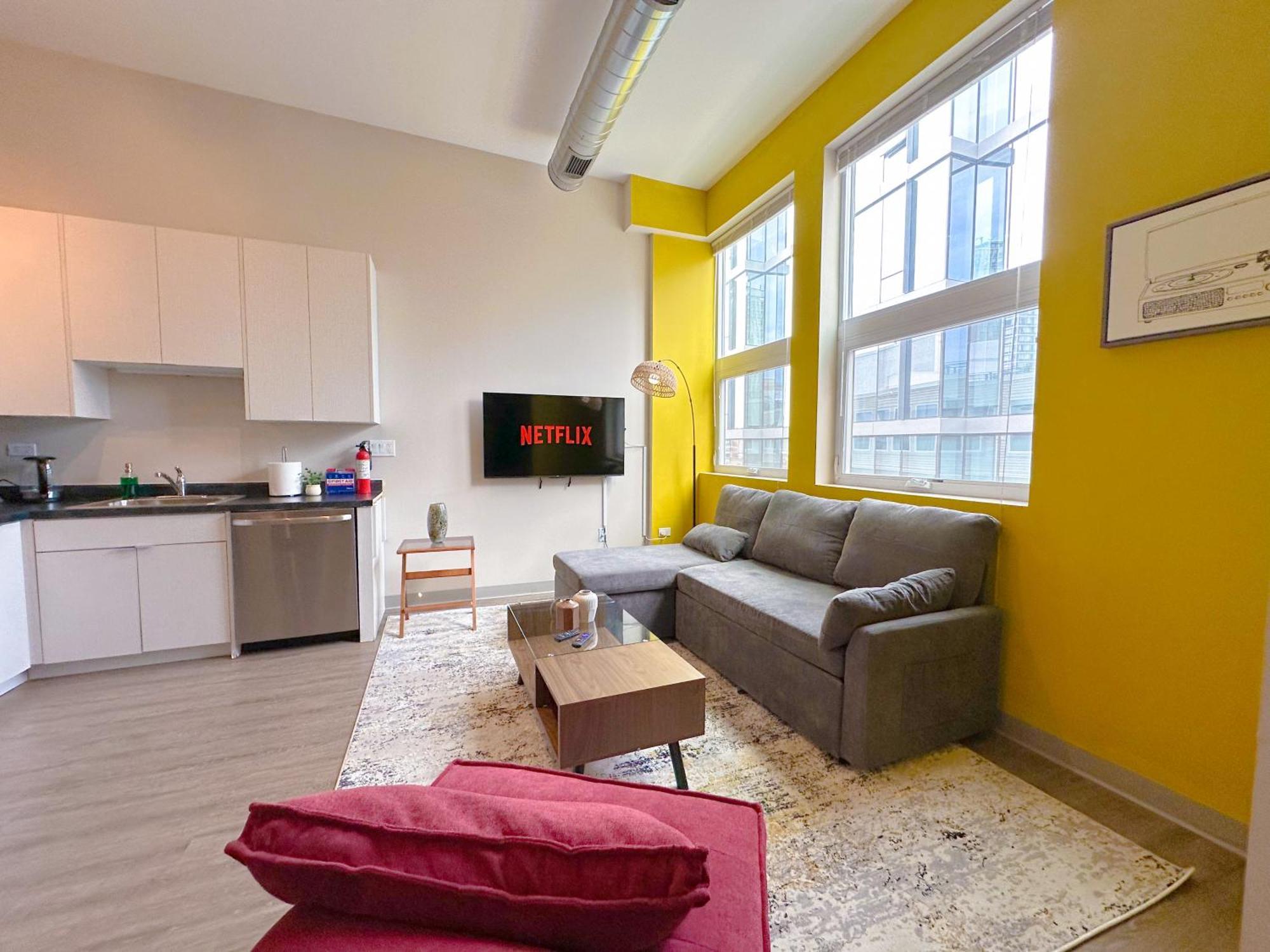 Apartamento Mccormick 2br/2ba Oasis With Optional Parking, Patio, Gym For Up To 6 Guests Chicago