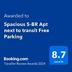 Spacious 5-Br Apt Next To Transit Free Parking