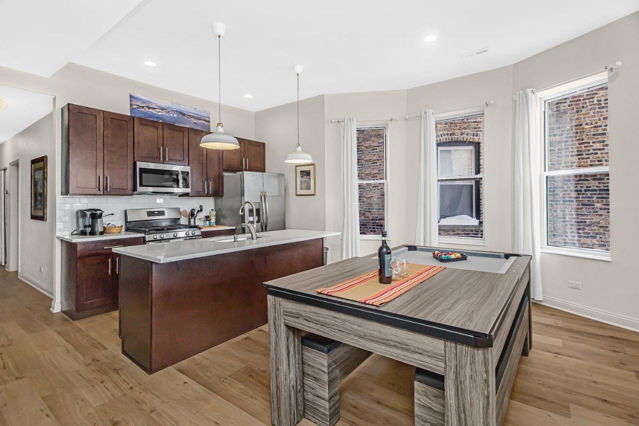 Apartamento Modern 4br Just A Block From Cta Pink Line With Pool Table Free Parking *