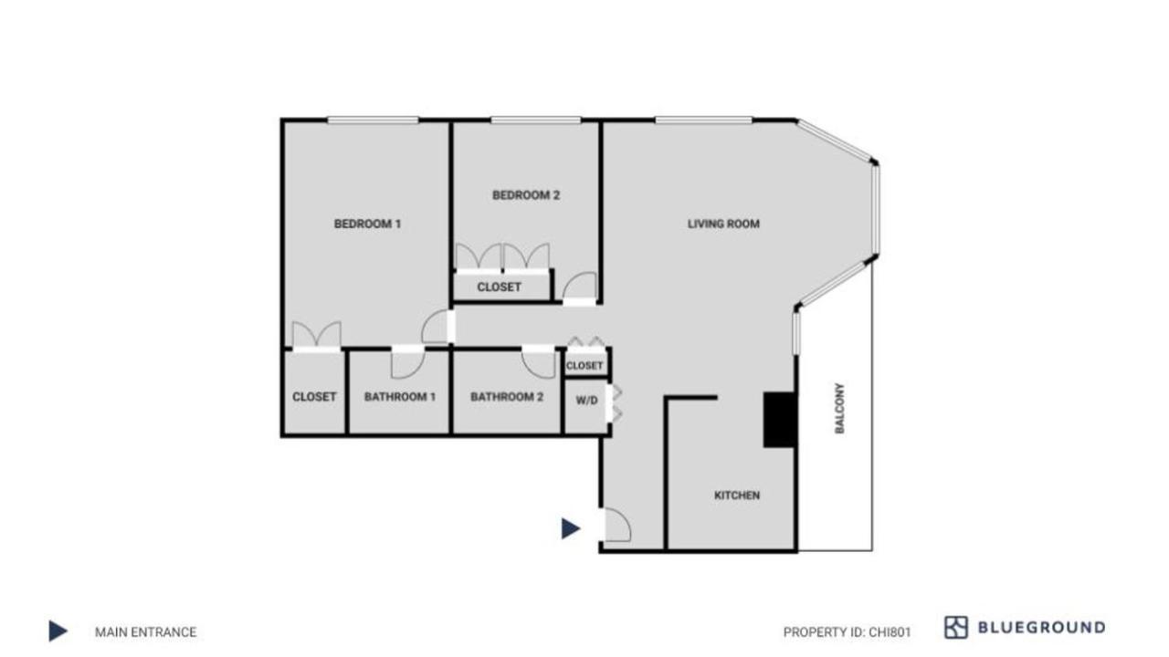 Apartment Gold Coast 2br W Gym Lounge 1 Block To L Chi-801