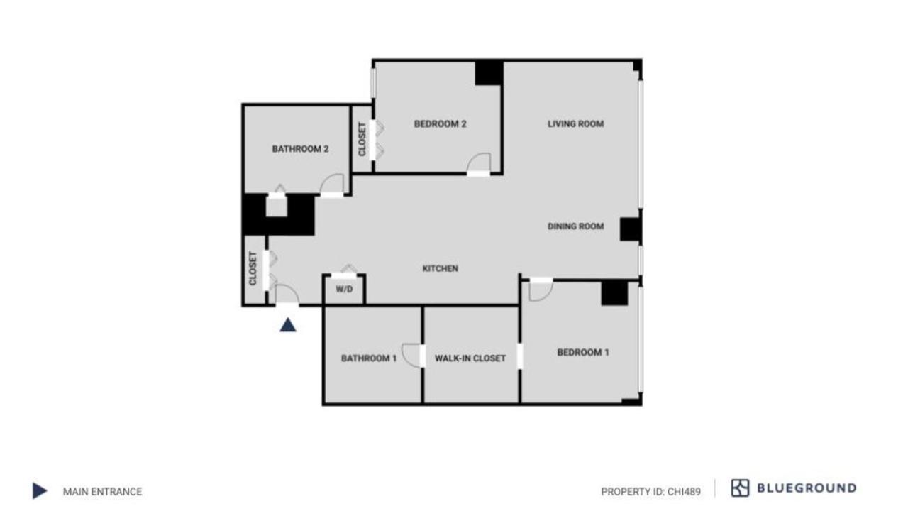 W Loop 2br W Gym Pool Lounge 2 Blocks From L Chi-489