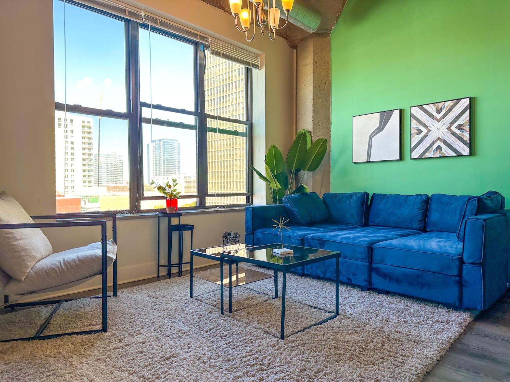 Apartment Mccormick 2br-2ba For Up To 8 Guests With Skyline View, Optional Parking & Gym Access Chicago