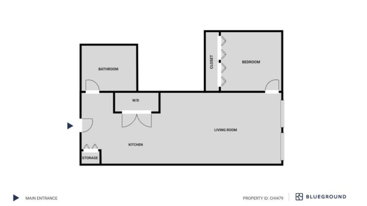 Logan Sq 1br W Roof Gym 1 Block To L Chi-479 *