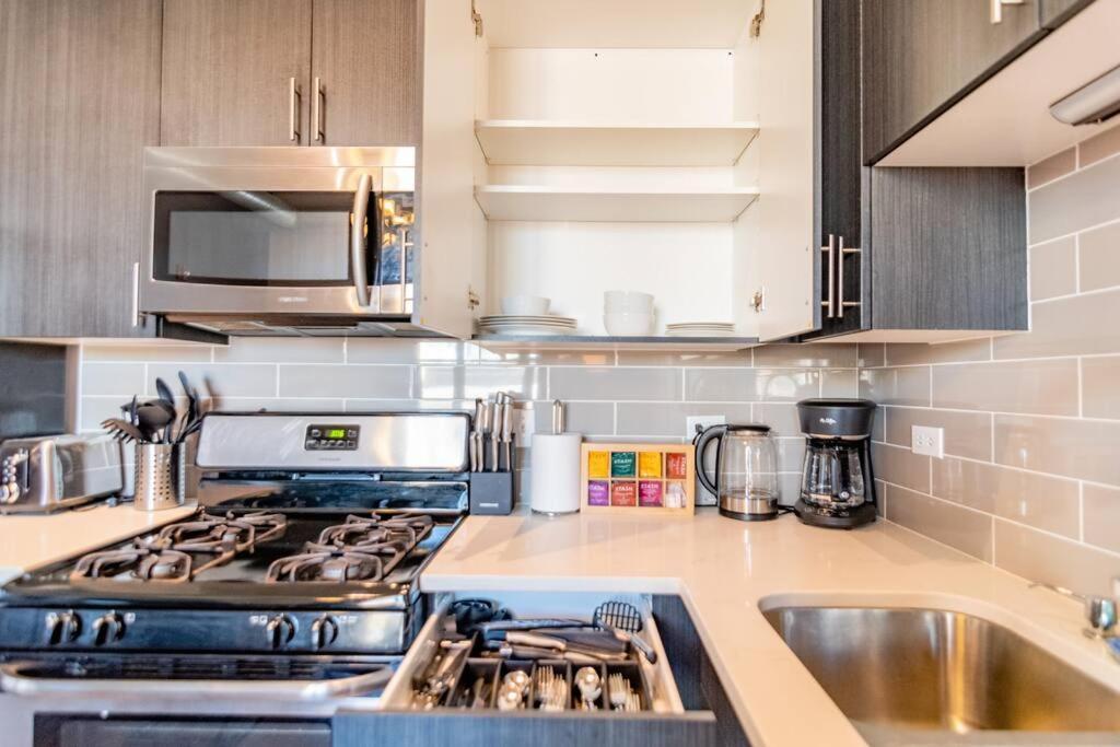 Mccormick 2br-2ba Family Unit For Up To 8 Guests With Skyline View, Optional Parking & Gym Access * Chicago